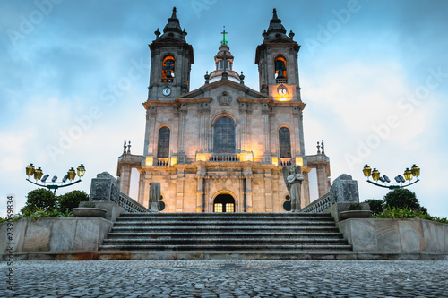 architectural detail of the Basilica of Our Lady of Sameiro near Braga