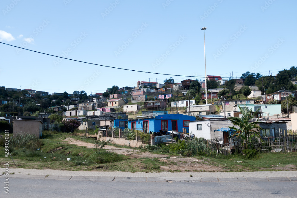 Fototapeta premium Township in Kapstadt in Südafrika