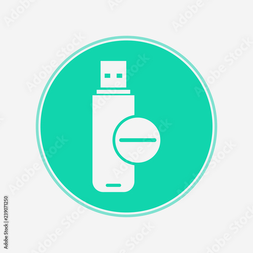 Pen drive vector icon sign symbol