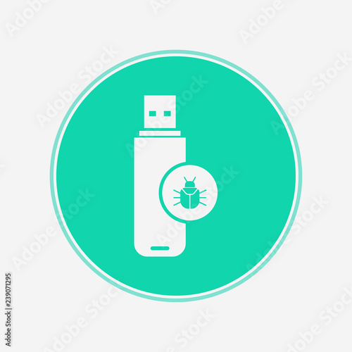 Pen drive vector icon sign symbol