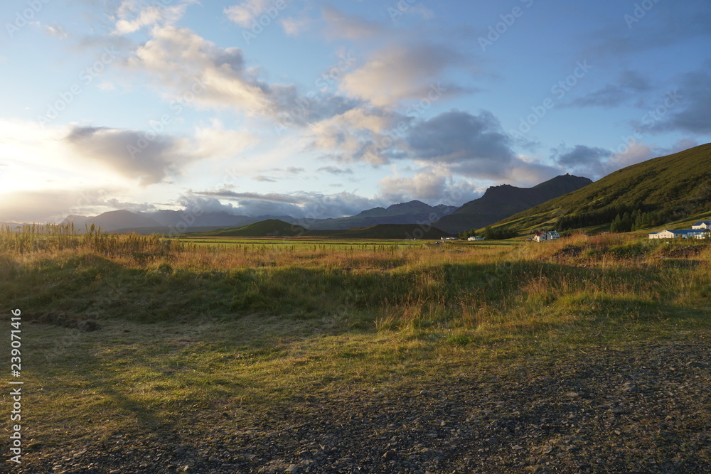 Fototapeta premium Majestic landscape on Iceland near Jokulsarlon in summer