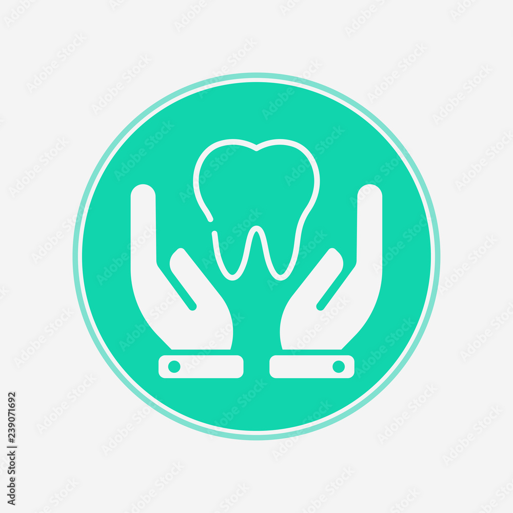Tooth vector icon sign symbol Tooth vector icon sign symbol
