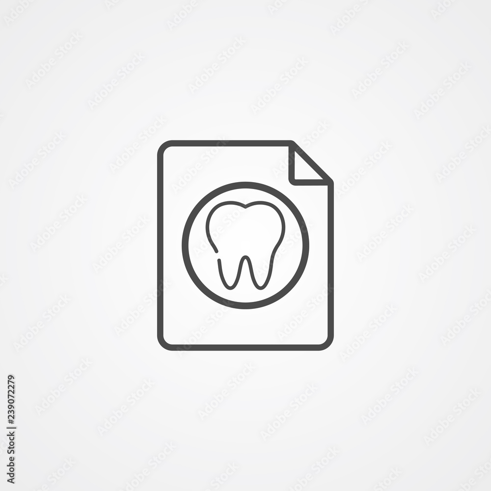 Tooth vector icon sign symbol Tooth vector icon sign symbol