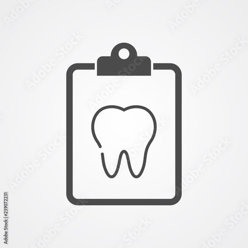 Tooth vector icon sign symbol