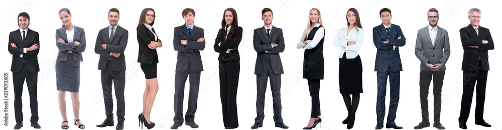 group of successful business people isolated on white group of successful business people isolated on white