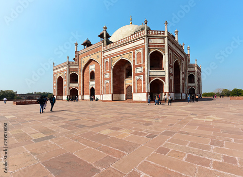 Fotografi Famous tourist Indian landmark Humayun s Tomb, built by the orders of Humayun's