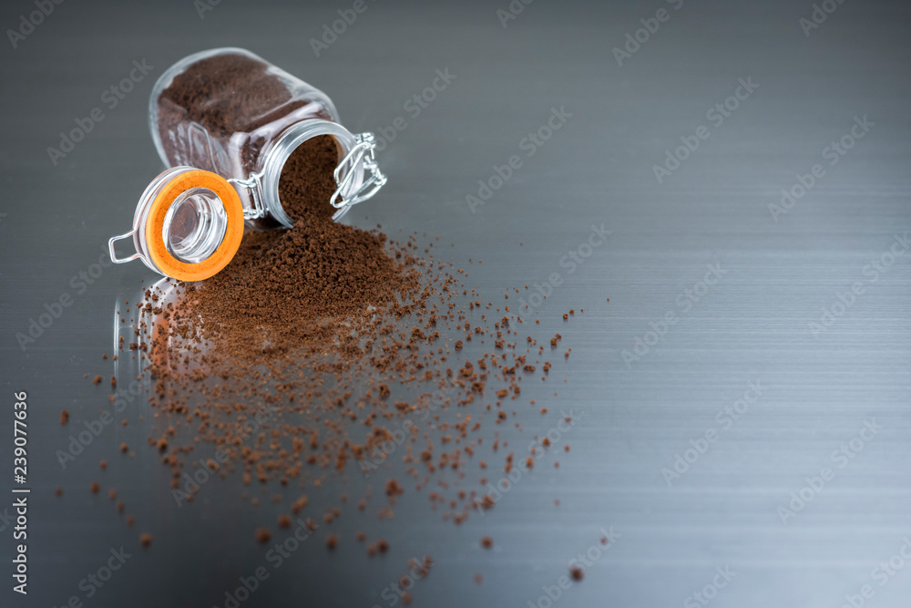 Spilled Coffee Grounds