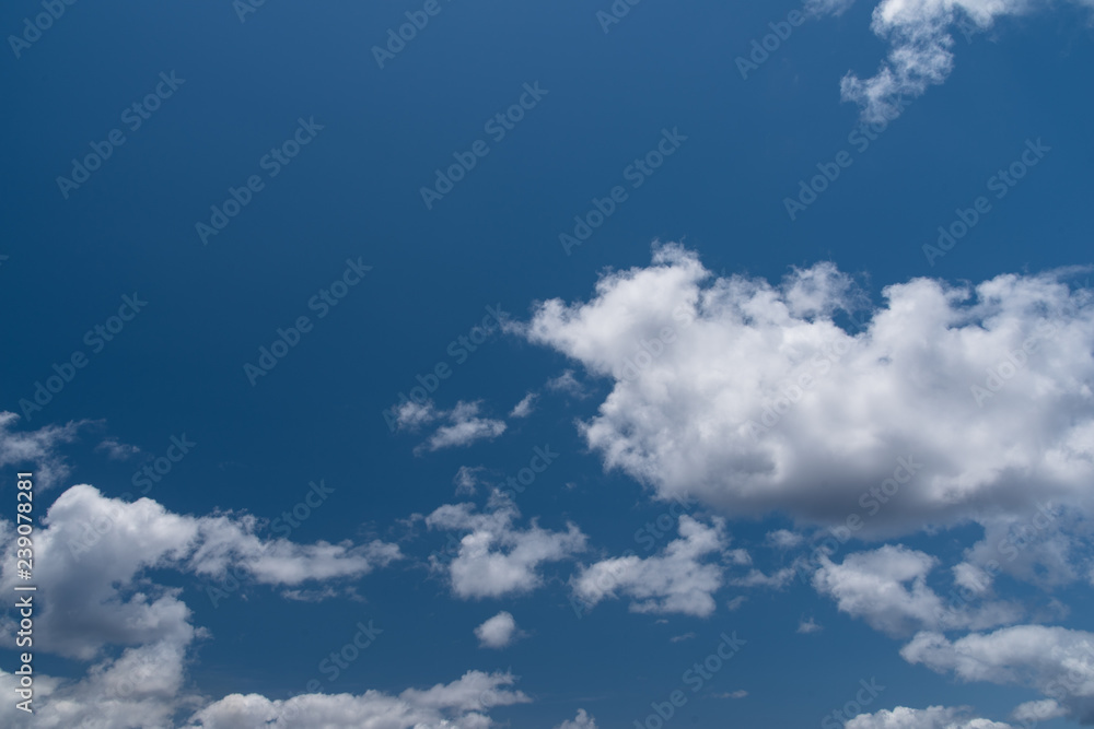 Obraz premium blue sky with white clouds