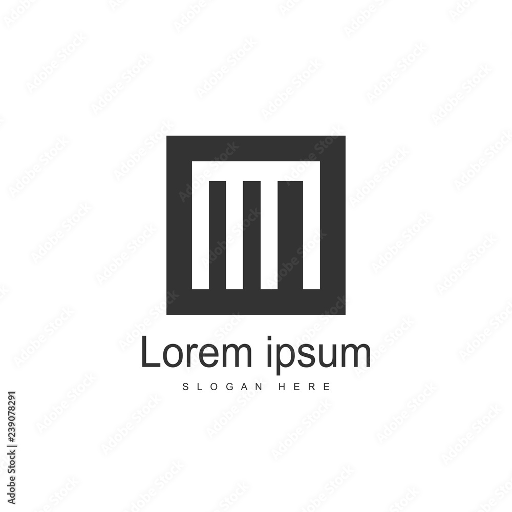 Initial Letter MN Logo template design. Minimalist letter logo Initial Letter MN Logo template design. Minimalist letter logo