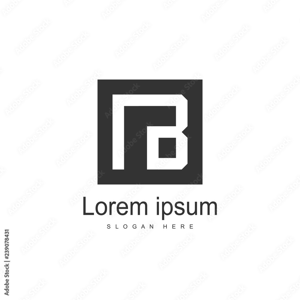 Initial Letter NB Logo Template Vector Design Initial Letter NB Logo Template Vector Design