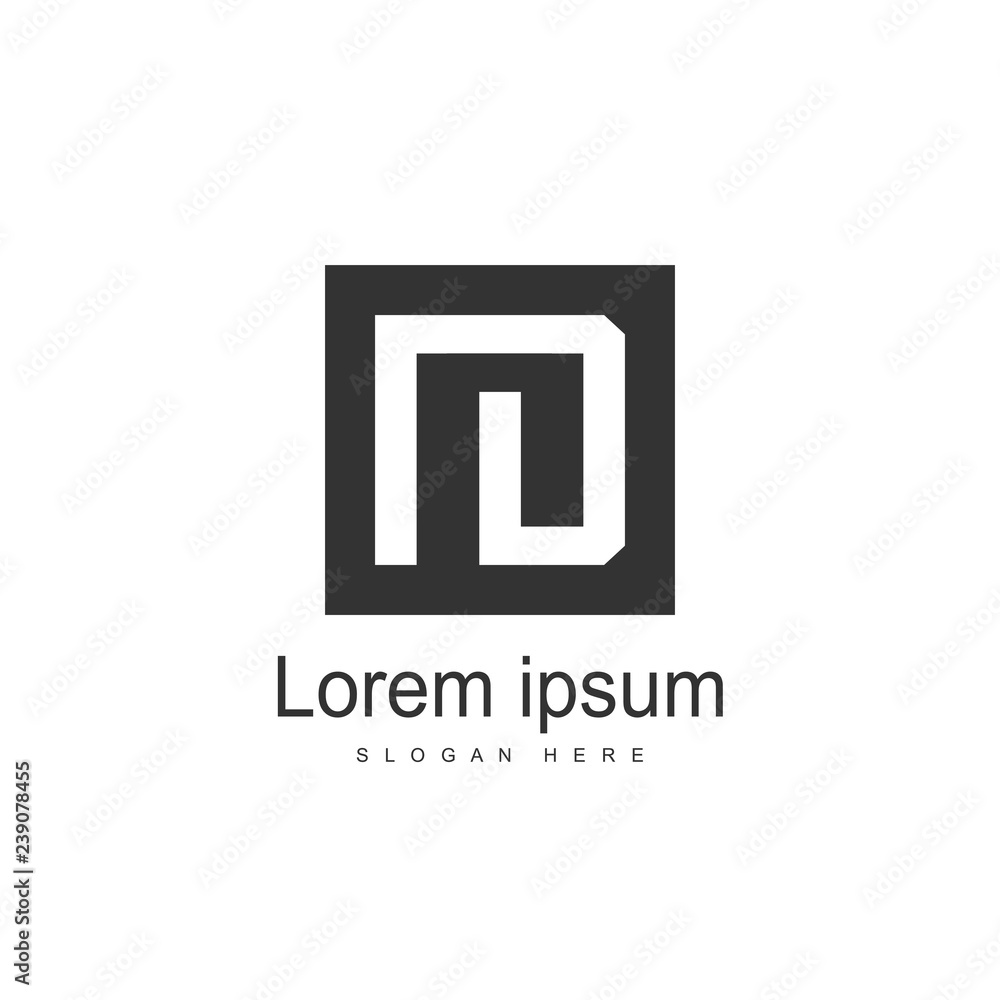 Initial Letter ND Logo Template Vector Design Initial Letter ND Logo Template Vector Design