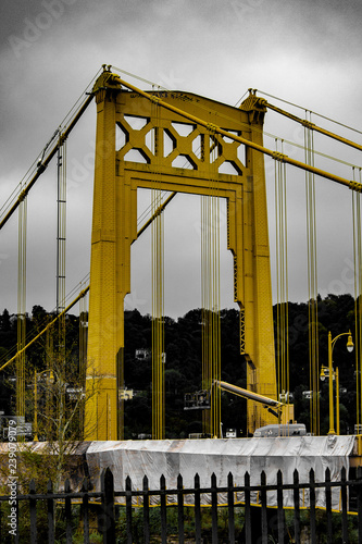 PNC Park, Pittsburgh, Pirates Stadium, river. Pittsburgh, Pennsylvania, sunset photo