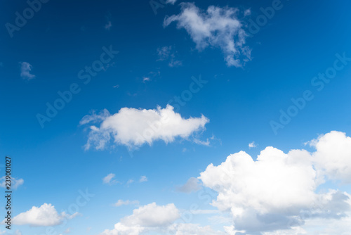 blue sky with white clouds