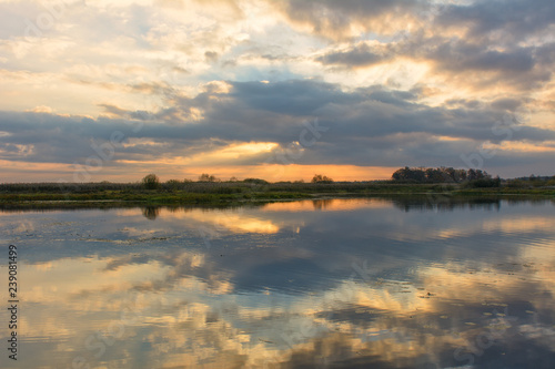Sunrise over the river