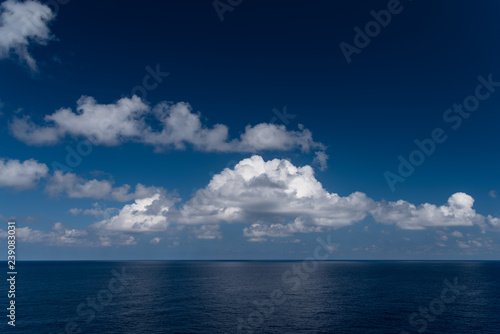 clouds over the sea