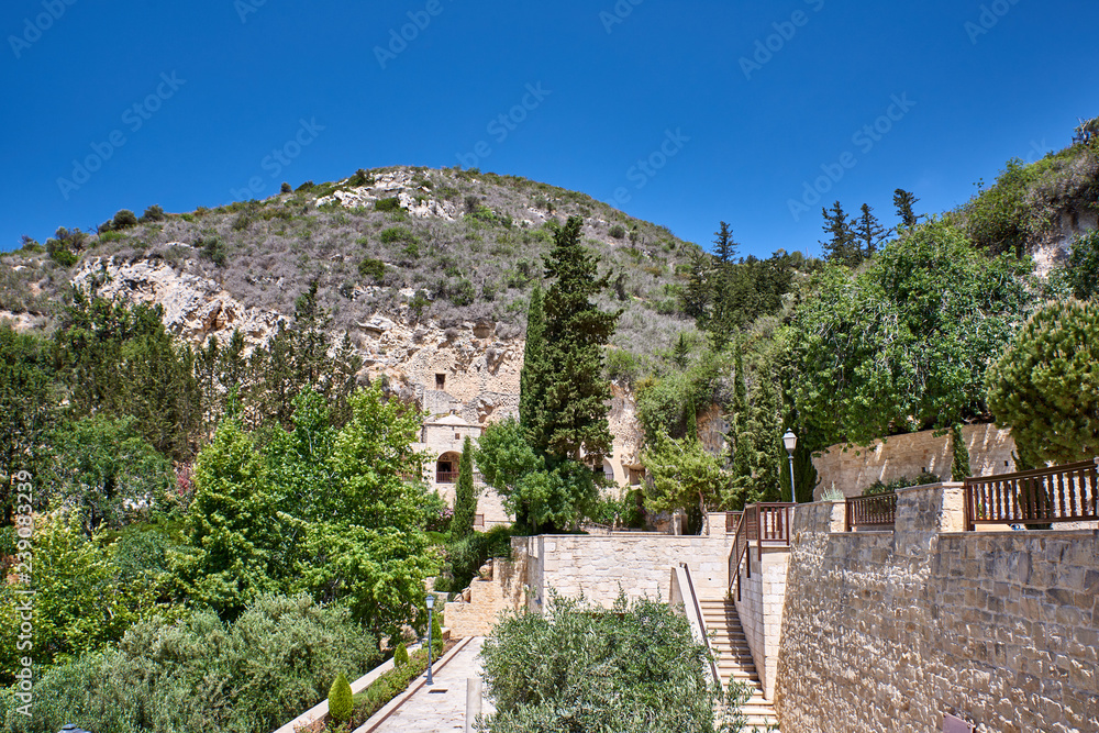 Cyprus. Monastery Neophytos the Recluse. Skete at the foot of the mountain