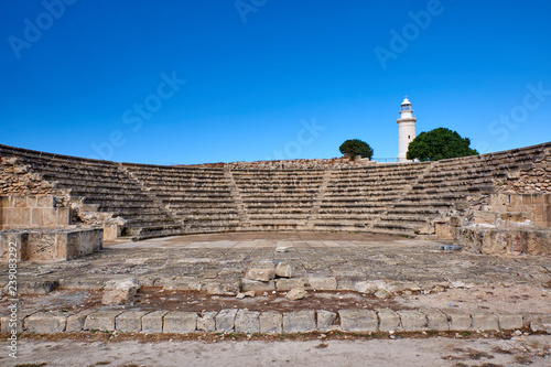 Tela Cyprus. Pathos. Archaeological Park. Odeon. Amphitheater