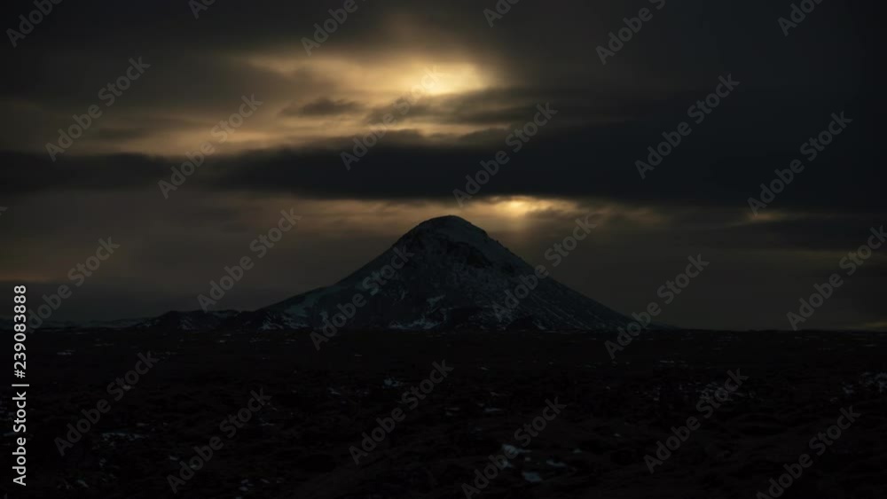 Ominous dark clouds time lapse over Keilir volcano, Iceland.mov Ominous dark clouds time lapse over Keilir volcano, Iceland.mov