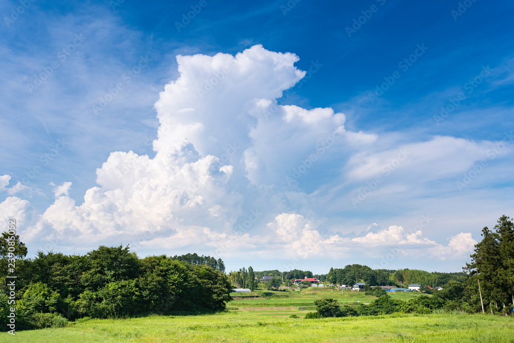 田舎の夏空の入道雲 Stock Photo Adobe Stock 田舎の夏空の入道雲 Stock Photo Adobe Stock