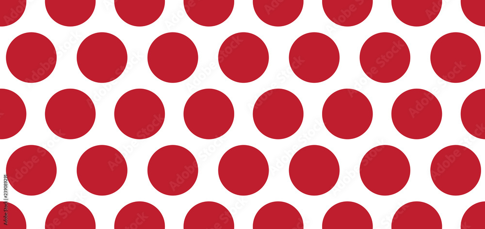 Red and White Circle Banner Red and White Circle Banner