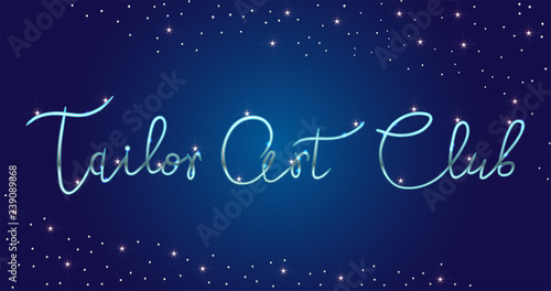 Logo Fashion studio. Custom handmade calligraphy, Vector brush lettering for fashion salon.