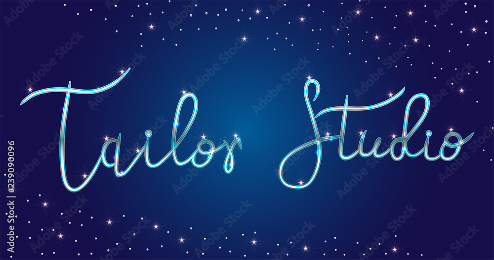 Logo Fashion studio. Custom handmade calligraphy, Vector brush lettering for fashion salon. Logo Fashion studio. Custom handmade calligraphy, Vector brush lettering for fashion salon.