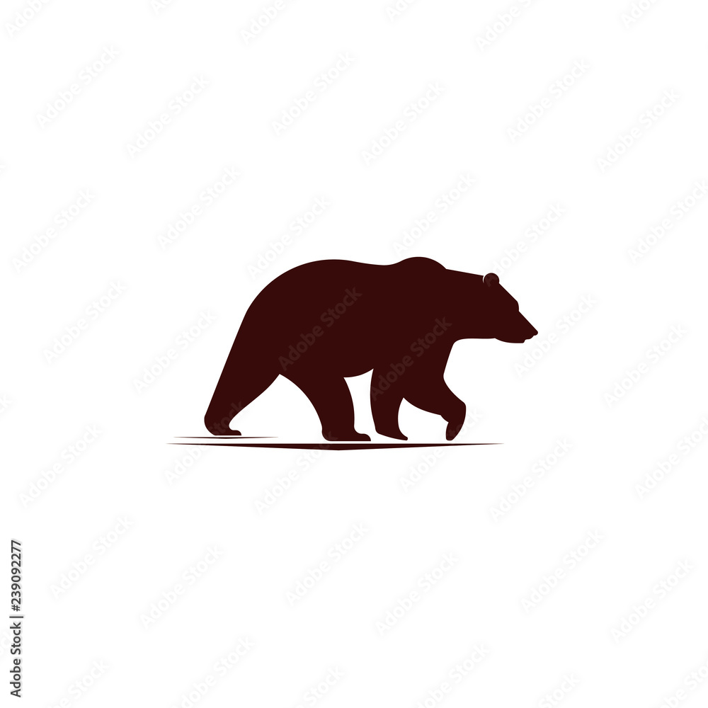 Fototapeta premium Bear Logo Design Inspiration