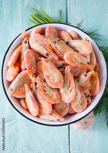 frozen shrimps to be cooked