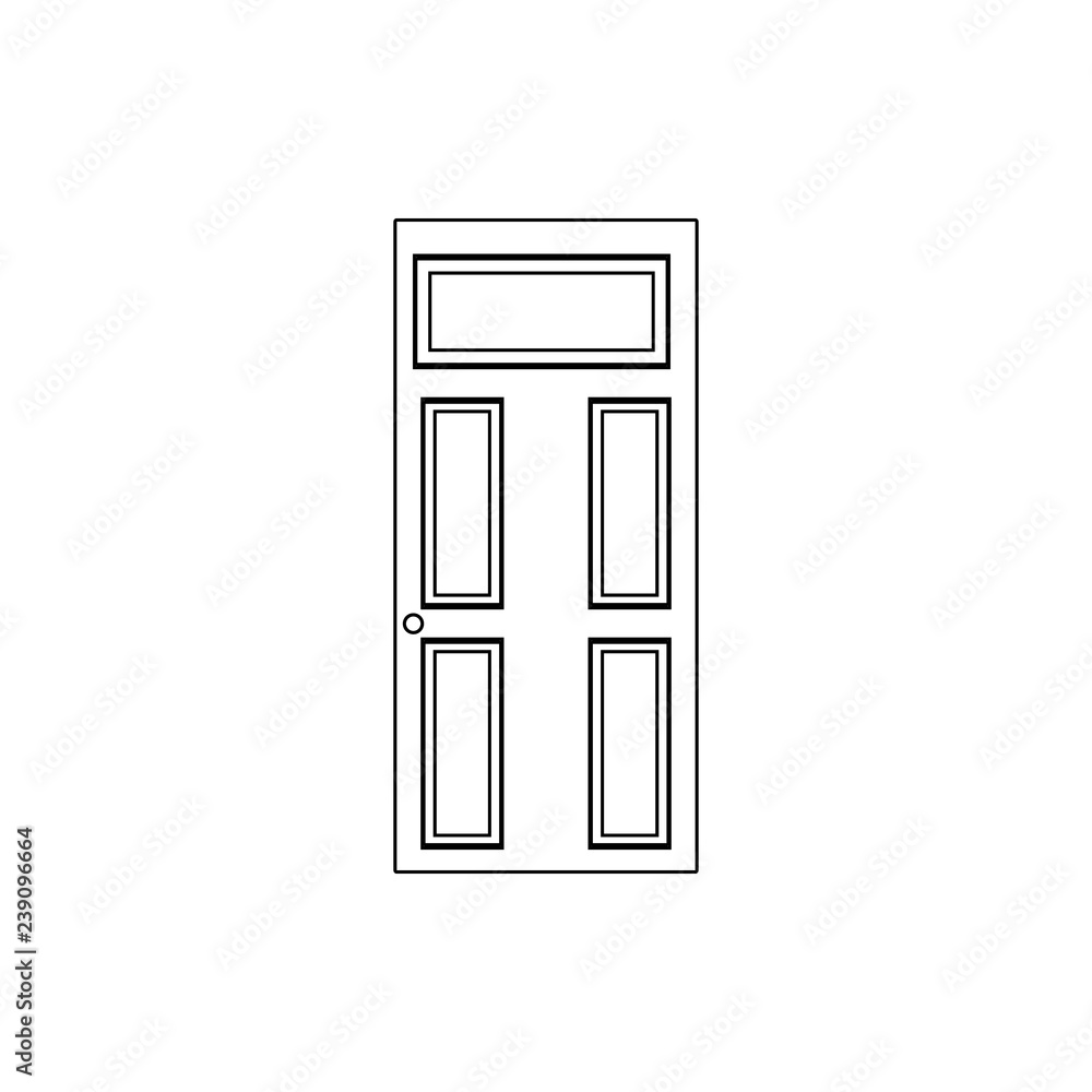 Entrance door icon. Element of Door for mobile concept and web apps icon. Thin line icon for website design and development, app development Entrance door icon. Element of Door for mobile concept and web apps icon. Thin line icon for website design and development, app development