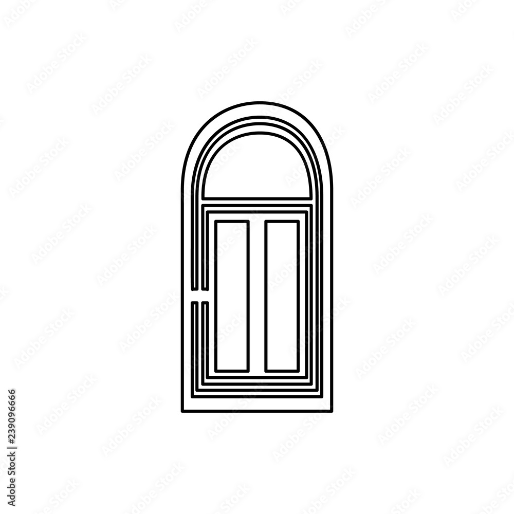 Entrance door icon. Element of Door for mobile concept and web apps icon. Thin line icon for website design and development, app development Entrance door icon. Element of Door for mobile concept and web apps icon. Thin line icon for website design and development, app development