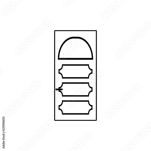 Iron door icon. Element of Door for mobile concept and web apps icon. Thin line icon for website design and development, app development