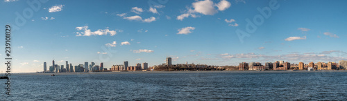 Panoramic View of the New Jersey Shoreline From Manhattan Side © porqueno