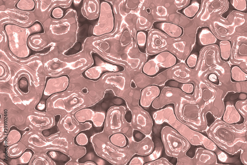 3D render simulation, Microscopic photo tissue texture