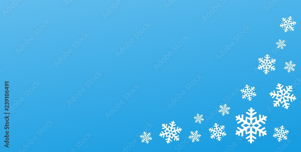Christmas card, group of snowflakes, banner, vector illustration, concept Christmas card, group of snowflakes, banner, vector illustration, concept
