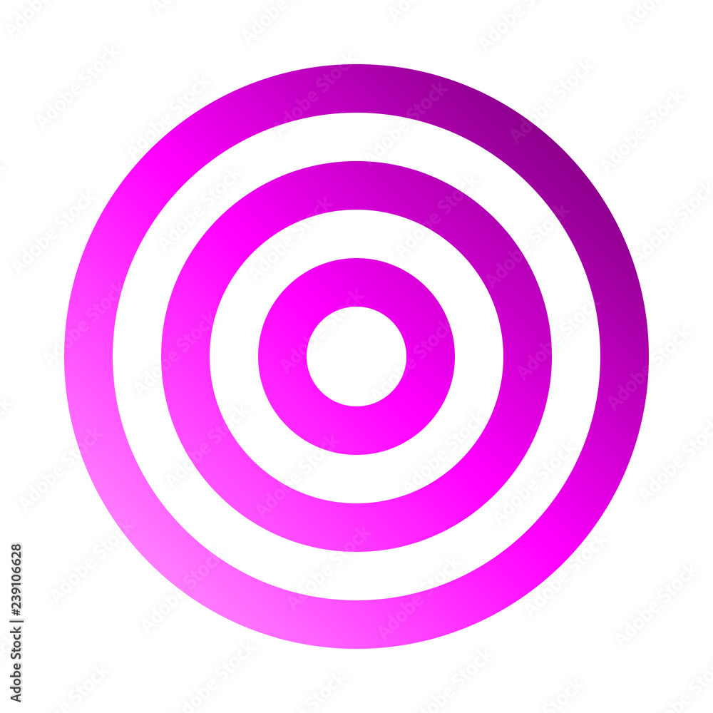 Target sign - purple gradient transparent, isolated - vector Target sign - purple gradient transparent, isolated - vector