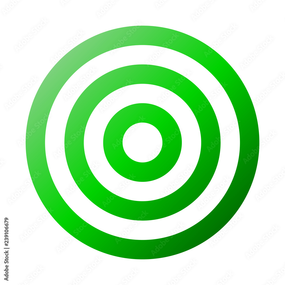Target sign - green gradient transparent, isolated - vector Target sign - green gradient transparent, isolated - vector