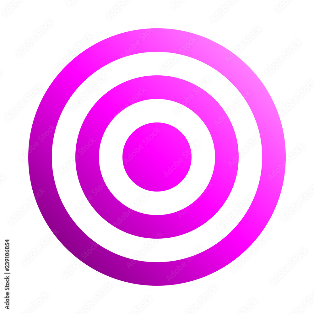 Target sign - purple gradient transparent, isolated - vector Target sign - purple gradient transparent, isolated - vector