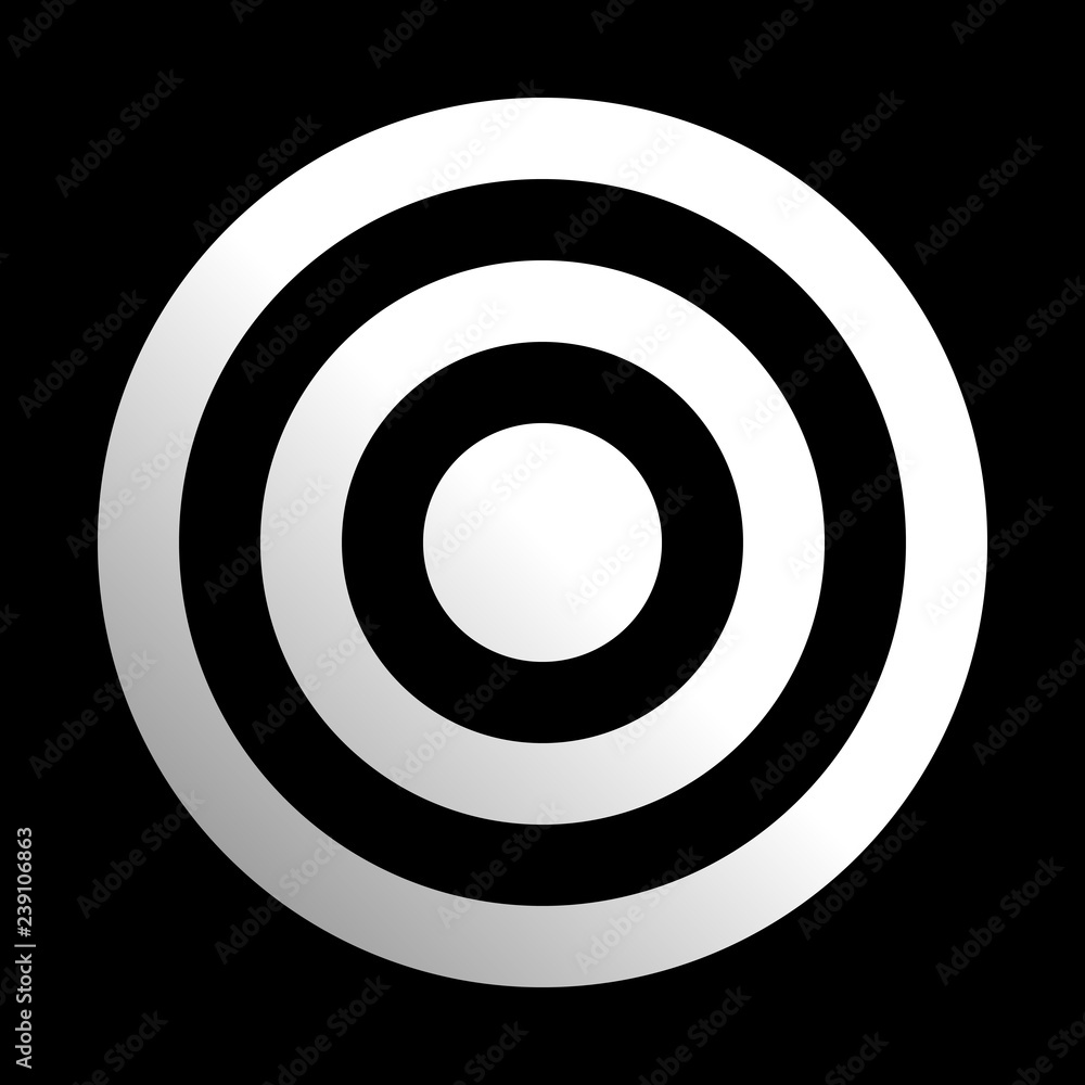 Target sign - white gradient transparent, isolated - vector Target sign - white gradient transparent, isolated - vector