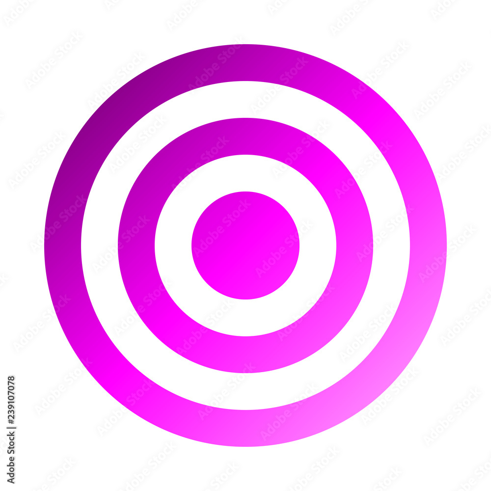 Target sign - purple gradient transparent, isolated - vector Target sign - purple gradient transparent, isolated - vector