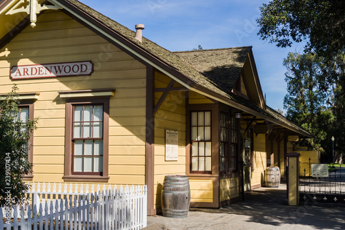 Entrance to Ardenwood Historic Ranch (local public park), Fremont, east San Francisco bay, California