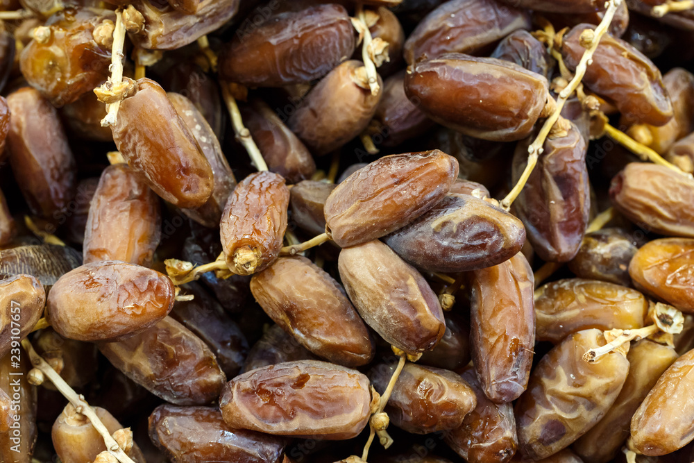 Dried date fruits background Dried date fruits background