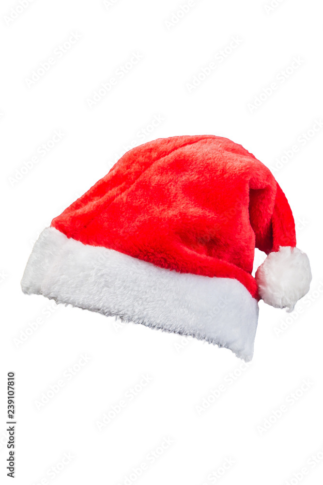 Christmas hat on white background , clipping path Christmas hat on white background , clipping path