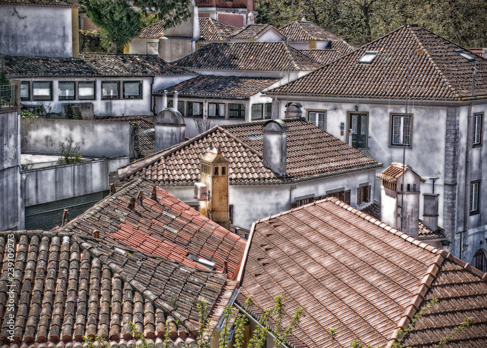 Village Rooftops, City of Sintra, Portugal