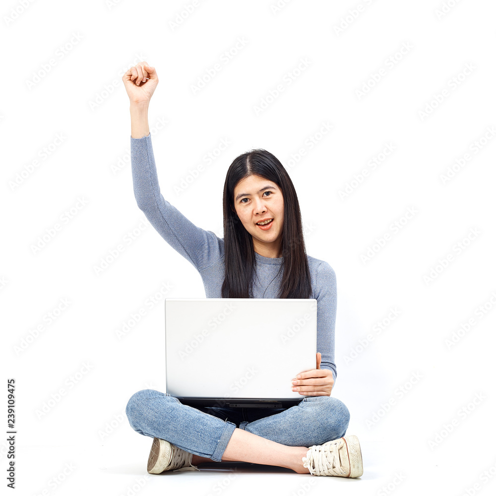 woman sitting floor holding laptop woman sitting floor holding laptop