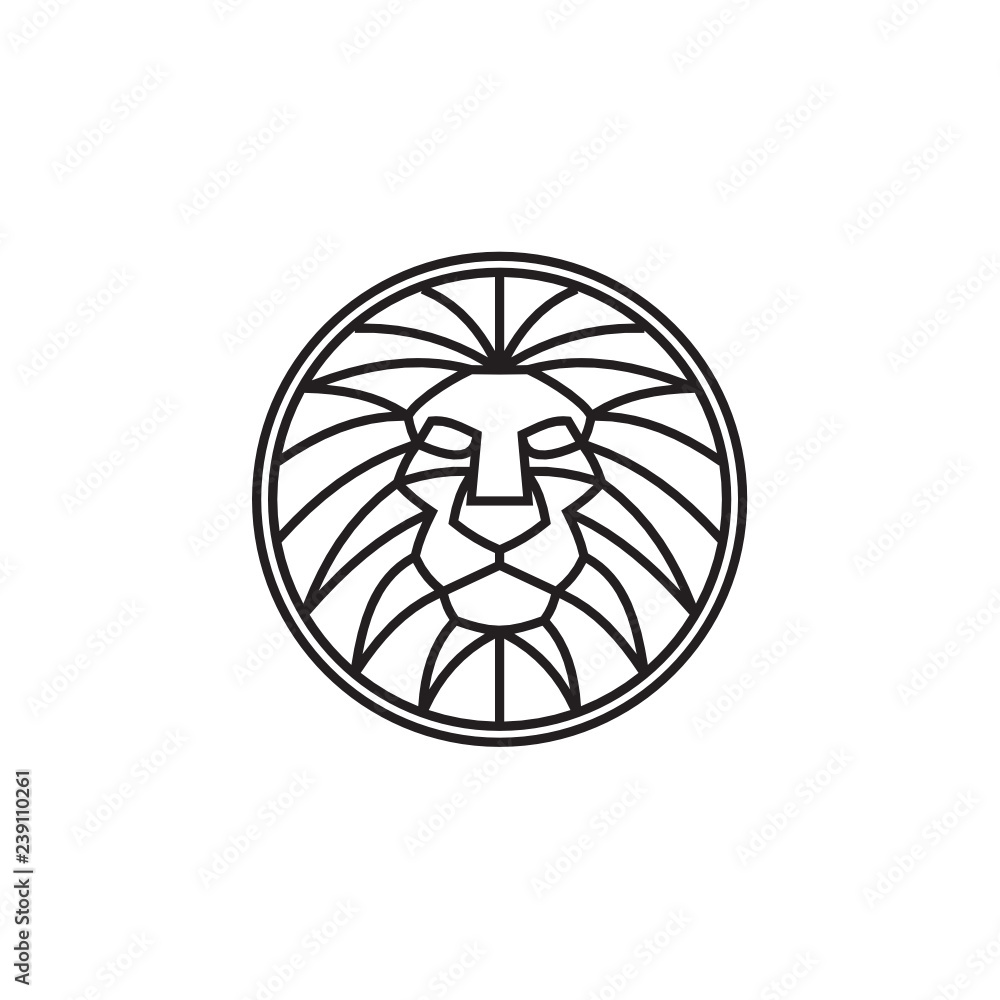Royal Lion King logo design inspiration - Vector Royal Lion King logo design inspiration - Vector