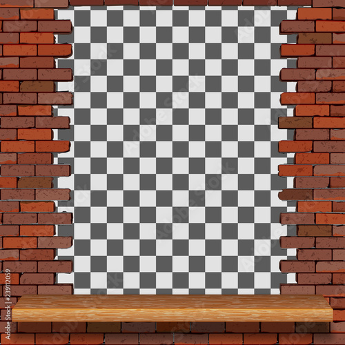 frame from an old brick wall