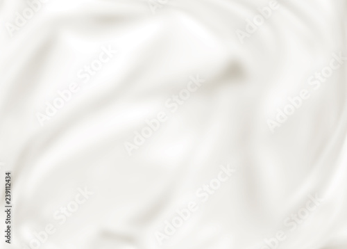 abstract blurry wave of white and gray fabric texture.