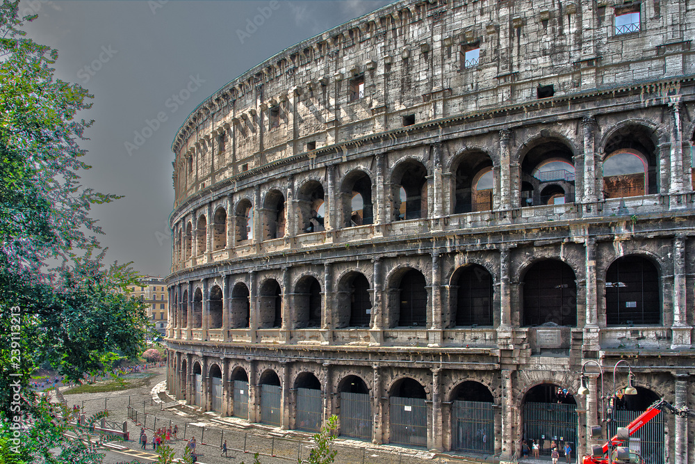 Roman Coliseum. Italy. Rome. HDR image