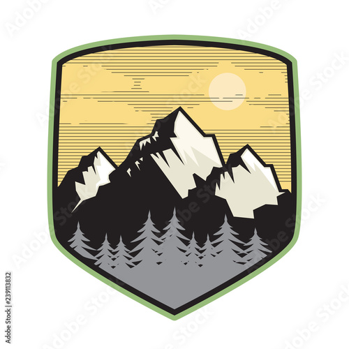 Mountain logo, icon or symbol