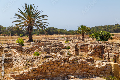 Ruins of the ancient town Pupput, Tunisia